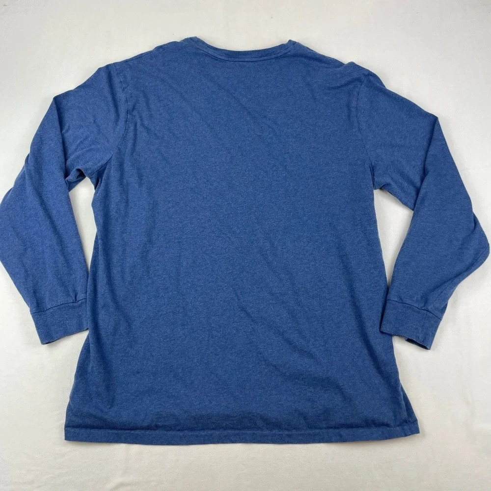 Polo Ralph Lauren Mens XLT Blue Heather Long Sleeve Pony Logo T-Shirt